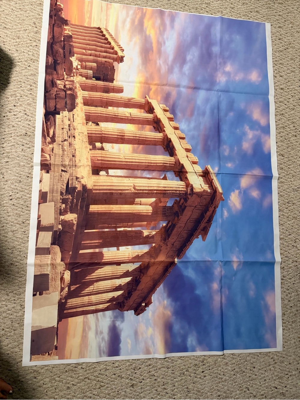Greek Parthenon Wall Tapestry -71” x 49.5”